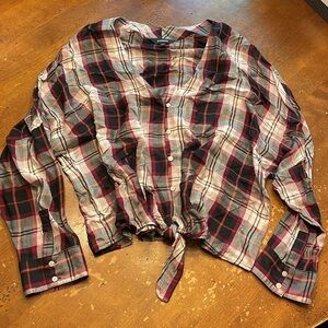 Express plaid button up